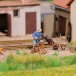 Busch 79887 - H0 - Action-Set Stammholz sägen